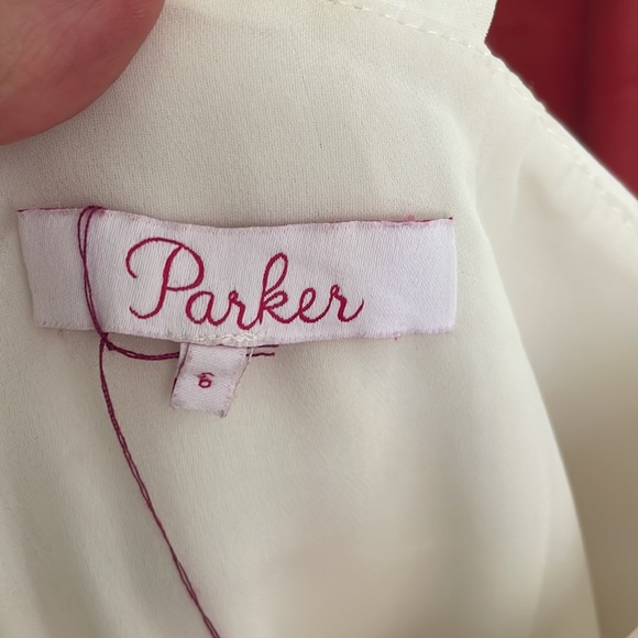 WHITE RUFFLE PARKER DRESS - Picture 2 of 2